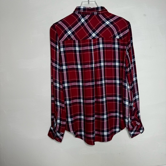 Rails Hunter Crimson/Navy Long-Sleeve Button Up - Picture 4 of 10